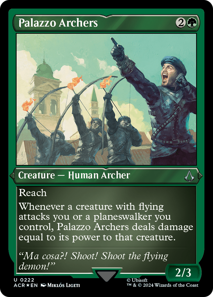 Palazzo Archers (ACR-222) [Assassin's Creed] Etched Foil MTG Single Wizards of the Coast