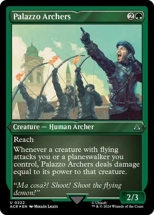 Palazzo Archers (ACR-222) [Assassin's Creed] Etched Foil MTG Single Wizards of the Coast