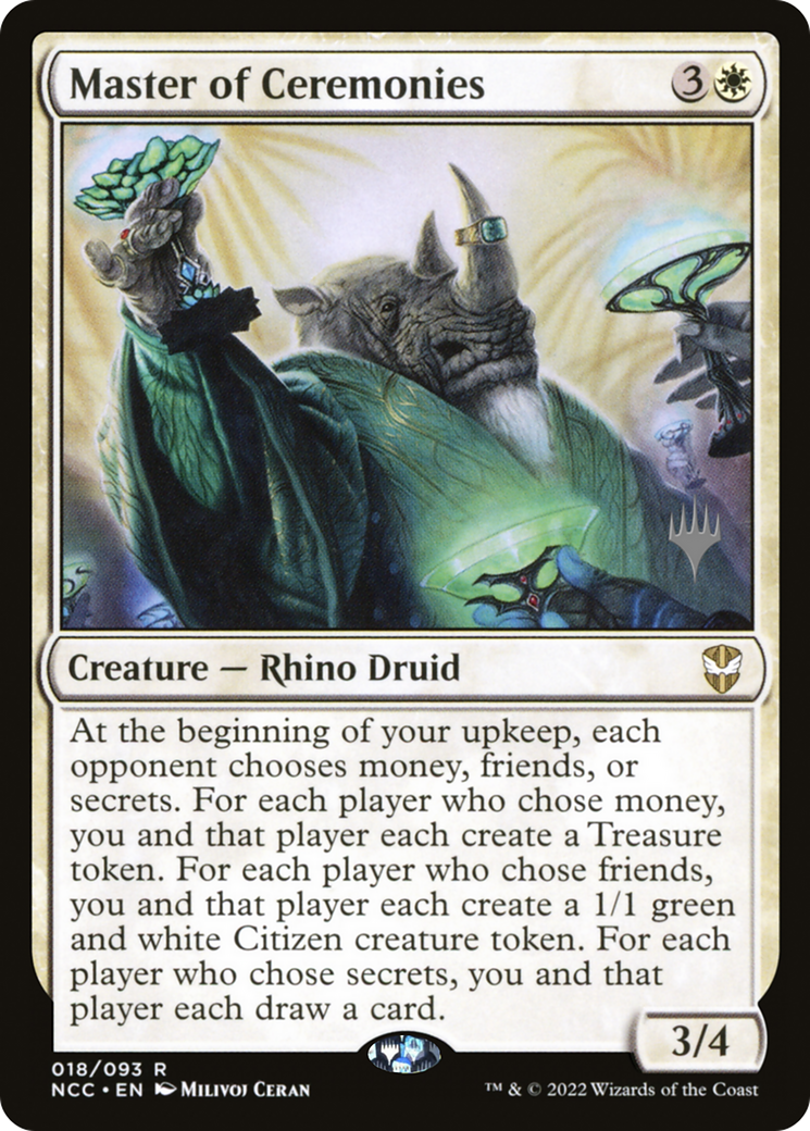 Master of Ceremonies (PPSNC-18P) [New Capenna Commander Promos] Foil MTG Single Wizards of the Coast