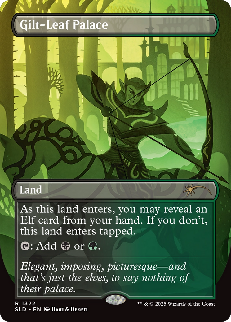 Gilt-Leaf Palace (SLD-1322) [Secret Lair] Drop (Borderless) MTG Single Wizards of the Coast