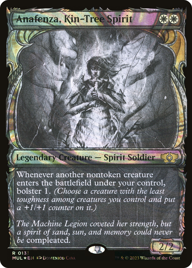 Anafenza, Kin-Tree Spirit (MUL-131) [Multiverse Legends] (Showcase) Foil MTG Single Wizards of the Coast