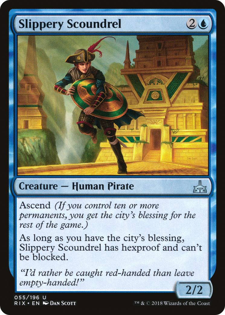 Slippery Scoundrel (RIX-055) [Rivals of Ixalan] MTG Single Wizards of the Coast