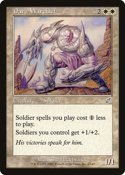 Daru Warchief (SCG-006) [Scourge] MTG Single Wizards of the Coast