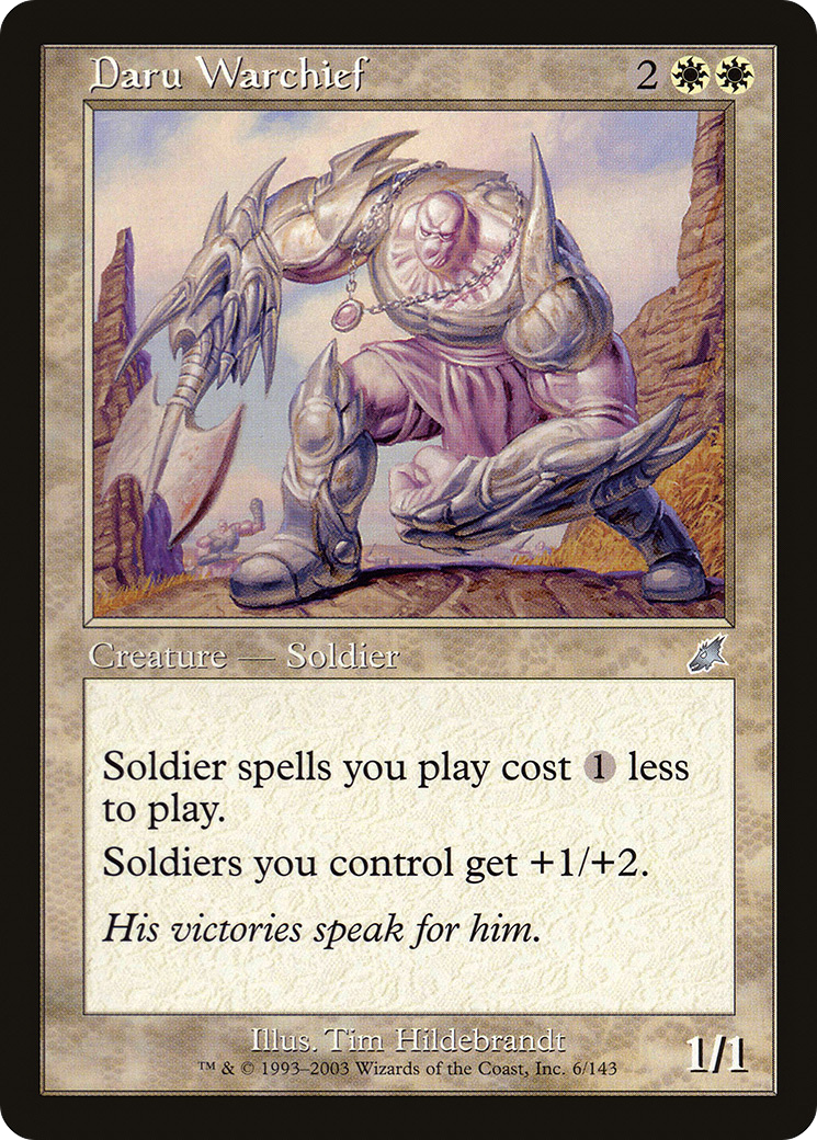 Daru Warchief (SCG-006) [Scourge] Foil MTG Single Wizards of the Coast