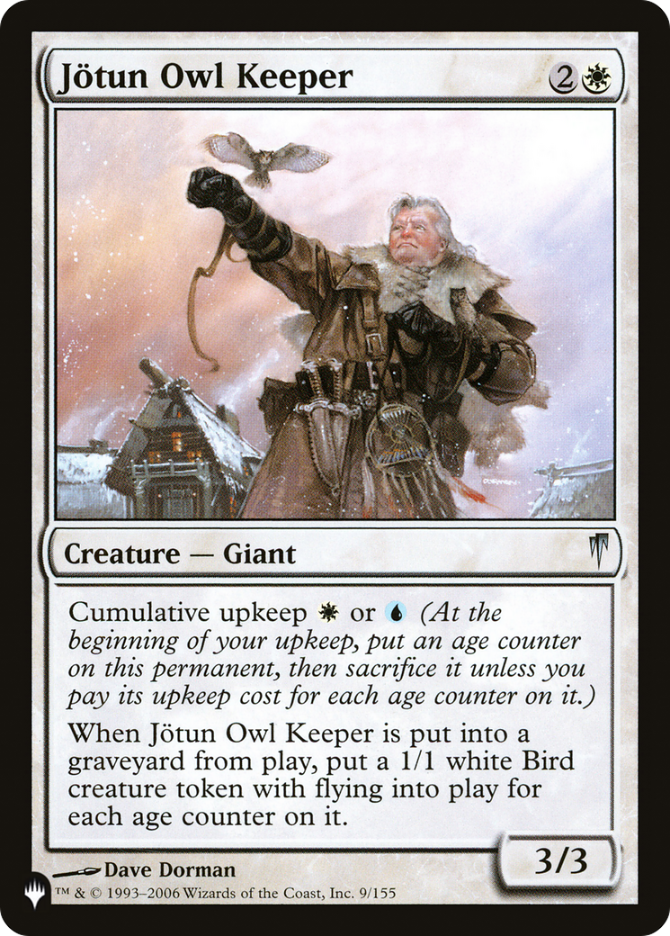 Jötun Owl Keeper (LIST-CSP-9) [Mystery Booster] The List MTG Single Wizards of the Coast