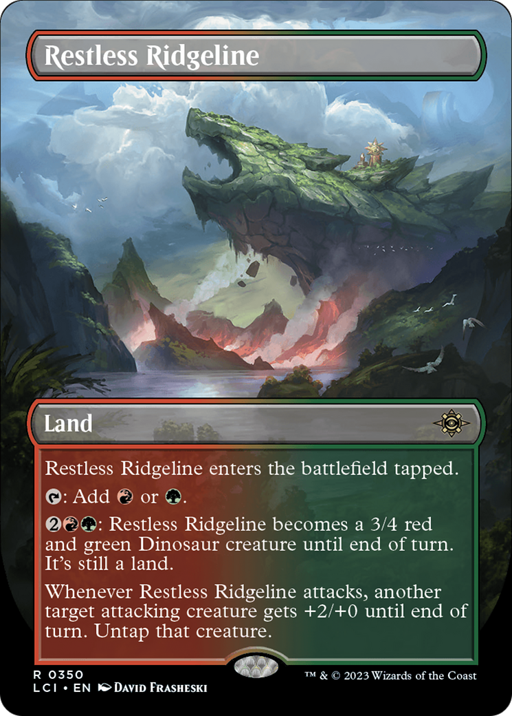 Restless Ridgeline (LCI-350) [The Lost Caverns of Ixalan] (Borderless) Foil MTG Single Wizards of the Coast