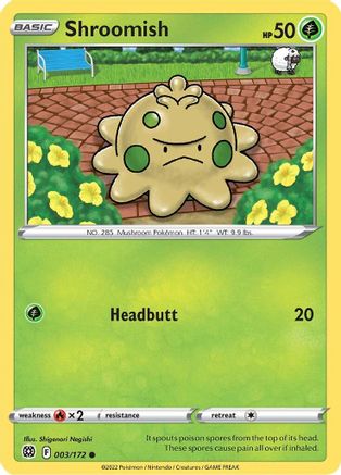 Shroomish (3/172) [SWSH: Brilliant Stars] Pokemon Single Pokémon