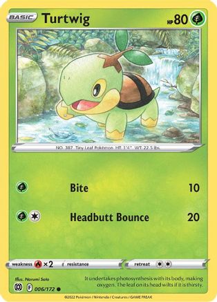 Turtwig (6/172) Reverse Holofoil [SWSH: Brilliant Stars] Pokemon Single Pokémon