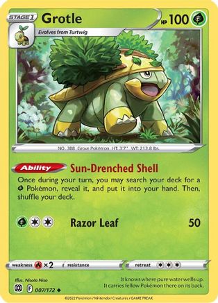 Grotle (7/172) [SWSH: Brilliant Stars] Pokemon Single Pokémon