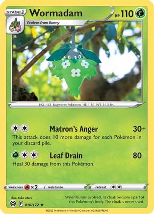 Wormadam (10/172) [SWSH: Brilliant Stars] Pokemon Single Pokémon