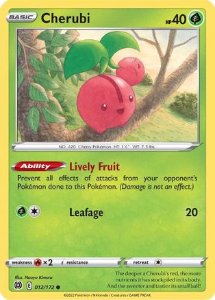 Cherubi (12/172) [SWSH: Brilliant Stars] Pokemon Single Pokémon