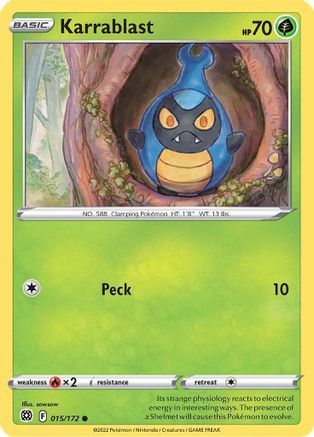 Karrablast (15/172) [SWSH: Brilliant Stars] Pokemon Single Pokémon