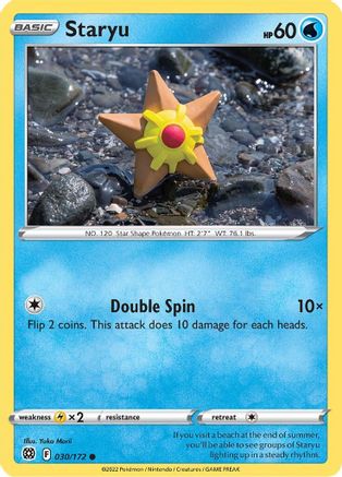 Staryu (30/172) Reverse Holofoil [SWSH: Brilliant Stars] Pokemon Single Pokémon