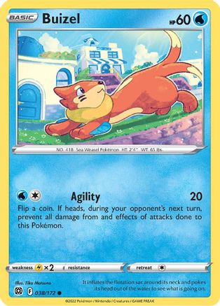 Buizel (38/172) [SWSH: Brilliant Stars] Pokemon Single Pokémon