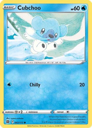 Cubchoo (42/172) [SWSH: Brilliant Stars] Pokemon Single Pokémon