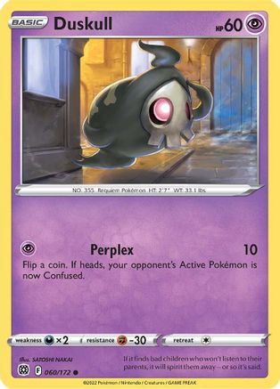 Duskull (60/172) [SWSH: Brilliant Stars] Pokemon Single Pokémon