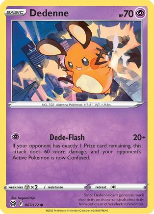 Dedenne (67/172) [SWSH: Brilliant Stars] Pokemon Single Pokémon