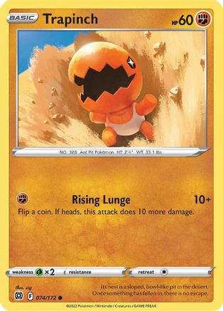 Trapinch (74/172) [SWSH: Brilliant Stars] Pokemon Single Pokémon