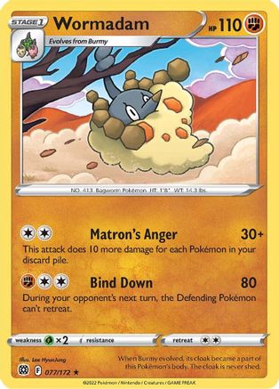 Wormadam (77/172) [SWSH: Brilliant Stars] Pokemon Single Pokémon