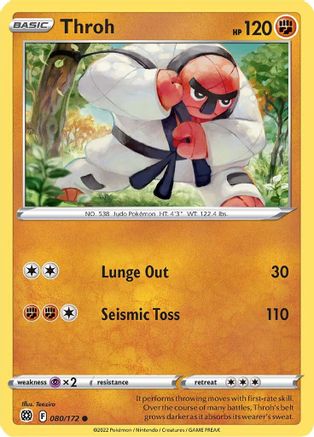 Throh (80/172) [SWSH: Brilliant Stars] Pokemon Single Pokémon