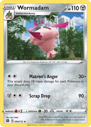 Wormadam (98/172) [SWSH: Brilliant Stars] Pokemon Single Pokémon
