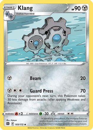 Klang (103/172) [SWSH: Brilliant Stars] Pokemon Single Pokémon