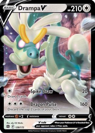 Drampa V (128/172) Holofoil [SWSH: Brilliant Stars] Pokemon Single Pokémon