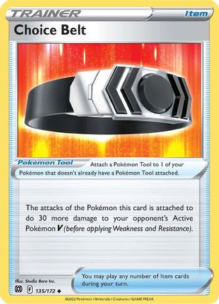 Choice Belt (135/172) [SWSH: Brilliant Stars] Pokemon Single Pokémon