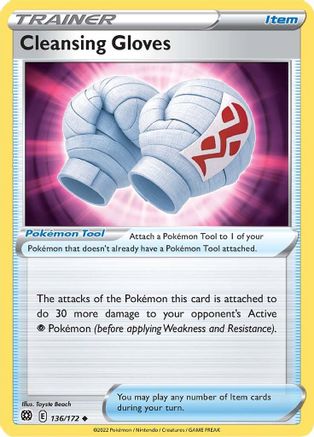 Cleansing Gloves (136/172) [SWSH: Brilliant Stars] Pokemon Single Pokémon