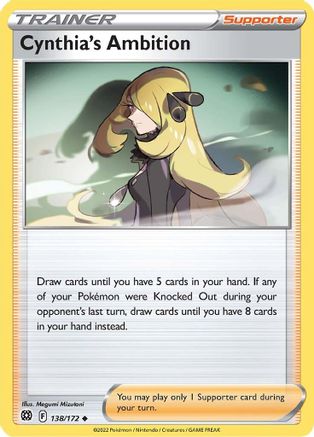 Cynthia's Ambition (138/172) Reverse Holofoil [SWSH: Brilliant Stars] Pokemon Single Pokémon