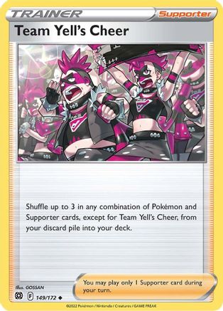 Team Yell's Cheer (149/172) Reverse Holofoil [SWSH: Brilliant Stars] Pokemon Single Pokémon