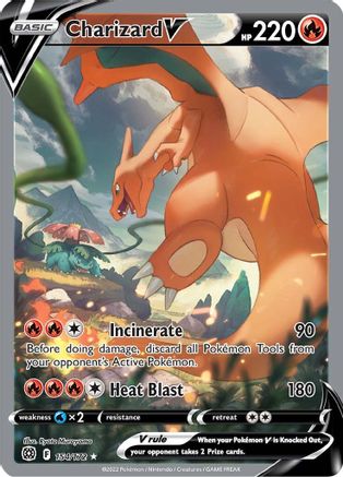 Charizard V (Alternate Full Art) (154/172) Holofoil [SWSH: Brilliant Stars] Pokemon Single Pokémon