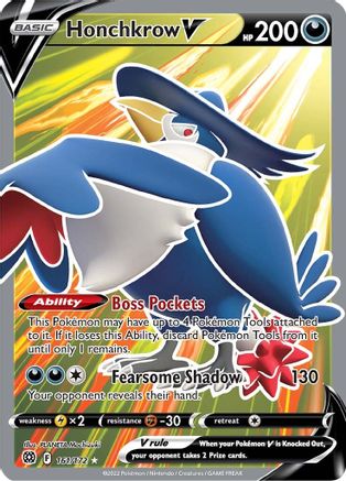 Honchkrow V (Full Art) (161/172) Holofoil [SWSH: Brilliant Stars] Pokemon Single Pokémon