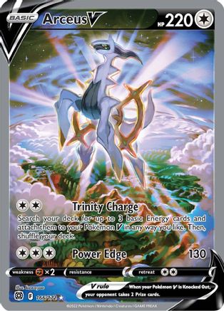 Arceus V (Alternate Full Art) (166/172) Holofoil [SWSH: Brilliant Stars] Pokemon Single Pokémon