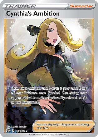 Cynthia's Ambition (Full Art) (169/172) Holofoil [SWSH: Brilliant Stars] Pokemon Single Pokémon