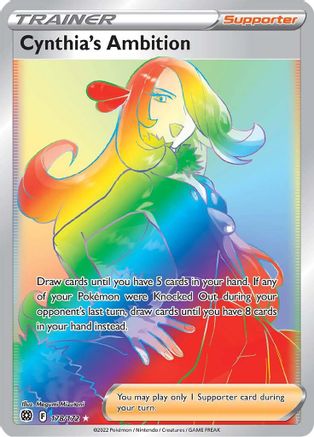 Cynthia's Ambition (Secret) (178/172) Holofoil [SWSH: Brilliant Stars] Pokemon Single Pokémon