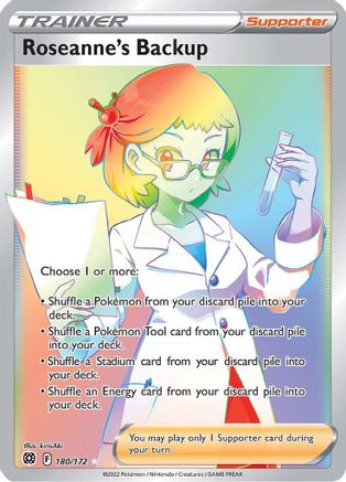 Roseanne's Backup (Secret) (180/172) Holofoil [SWSH: Brilliant Stars] Pokemon Single Pokémon