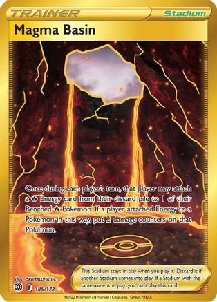 Magma Basin (Secret) (185/172) Holofoil [SWSH: Brilliant Stars] Pokemon Single Pokémon