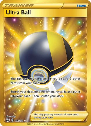 Ultra Ball (Secret) (186/172) Holofoil [SWSH: Brilliant Stars] Pokemon Single Pokémon