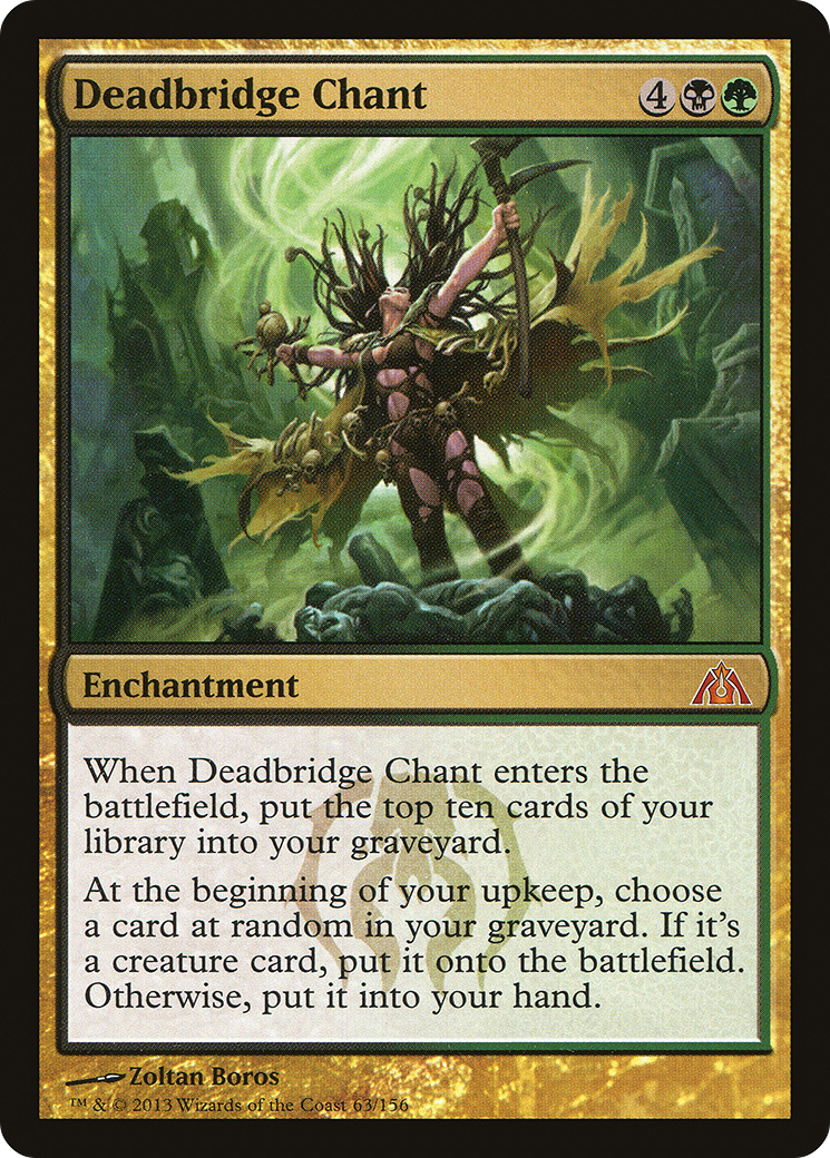 Deadbridge Chant (DGM-063) [Dragon's Maze] Foil MTG Single Wizards of the Coast