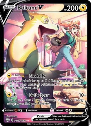 Boltund V (TG13/30) Holofoil [SWSH: Brilliant Stars Trainer Gallery] Pokemon Single Pokémon
