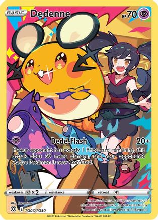 Dedenne (TG07/30) Holofoil [SWSH: Brilliant Stars Trainer Gallery] Pokemon Single Pokémon