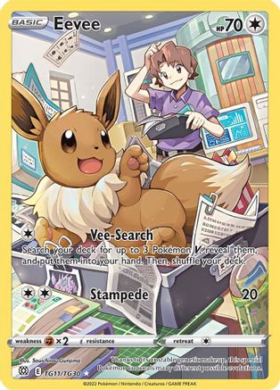 Eevee (TG11/30) Holofoil [SWSH: Brilliant Stars Trainer Gallery] Pokemon Single Pokémon