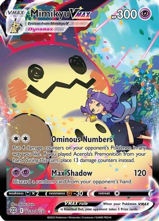 Mimikyu VMAX (TG17/30) Holofoil [SWSH: Brilliant Stars Trainer Gallery] Pokemon Single Pokémon