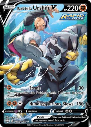 Rapid Strike Urshifu V (TG20/30) Holofoil [SWSH: Brilliant Stars Trainer Gallery] Pokemon Single Pokémon