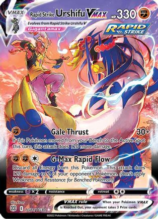 Rapid Strike Urshifu VMAX (TG21/30) Holofoil [SWSH: Brilliant Stars Trainer Gallery] Pokemon Single Pokémon
