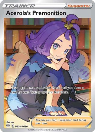 Acerola's Premonition (TG24/30) - [SWSH: Brilliant Stars Trainer Gallery] Holofoil Pokemon Single Pokémon