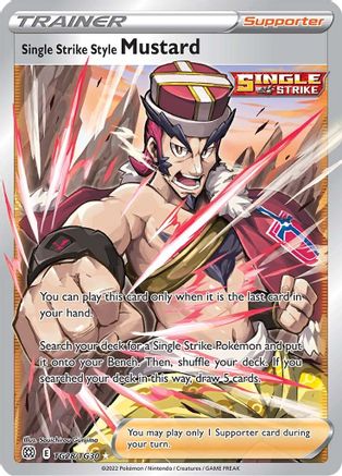 Single Strike Style Mustard (TG28/30) Holofoil [SWSH: Brilliant Stars Trainer Gallery] Pokemon Single Pokémon