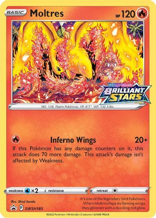 Moltres - SWSH185 (SWSH185/307) Holofoil [Promos: SWSH Promo Cards] Pokemon Single Pokémon