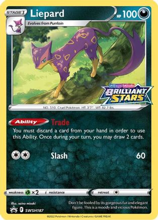 Liepard - SWSH187 (SWSH187/307) Holofoil [Promos: SWSH Promo Cards] Pokemon Single Pokémon